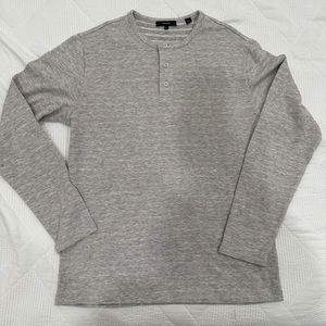 Vince long grey long sleeve Henley